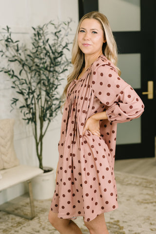 Haptics All My Lovin' Pleated Detail Dress
