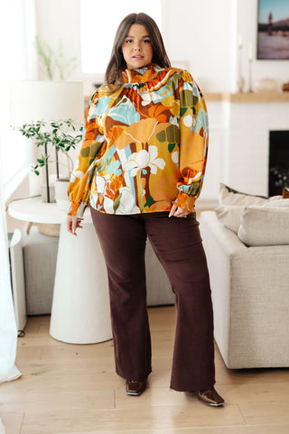 Jodifl All Together Now Mock Neck Blouse