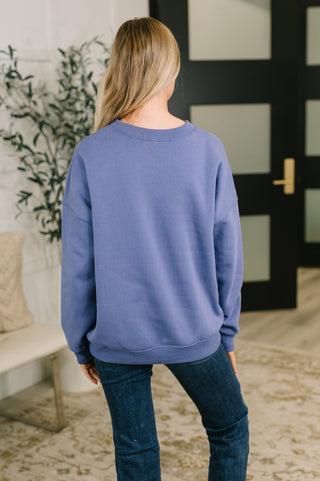 Zenana Always True Drop Shoulder Pullover in Marlin