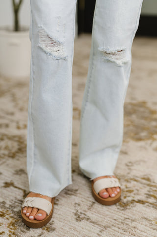 Judy Blue Alyse Mid Rise Destroy & Fray Hem Bootcut - Exclusive