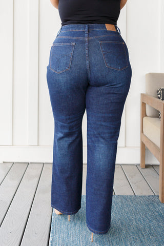 Judy Blue Arlo High Rise Button-Fly Straight Jeans - Exclusive