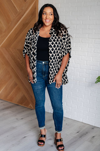EE:Some Art Deco Button Up Blouse