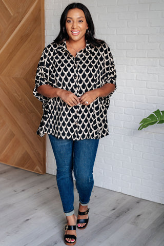 EE:Some Art Deco Button Up Blouse