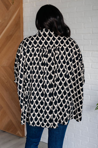 EE:Some Art Deco Button Up Blouse