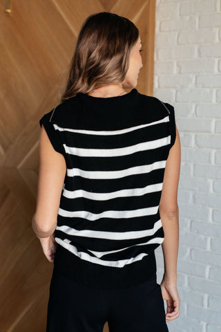 One Eleven North Attached at the Hip 1/4 Zip Sleeveless Sweater