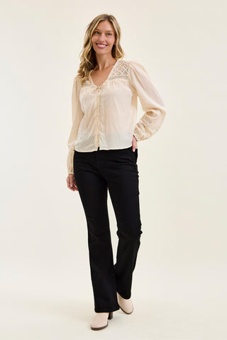 Judy Blue High Waist Tummy Control Black Bootcut Denim Jeans 881184