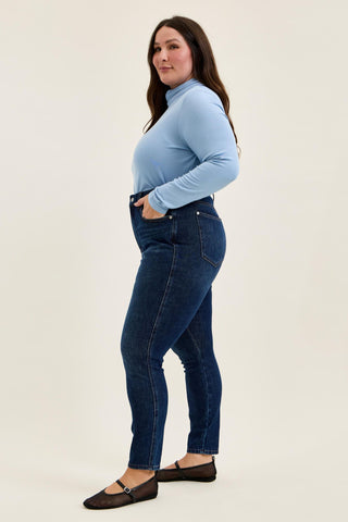 Judy Blue High Waist Tummy Control Sienna Bandana Skinny Denim Jeans 881156