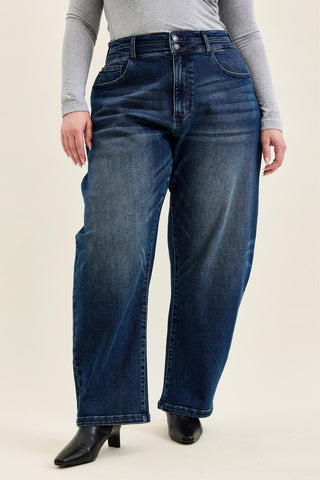 Judy Blue High Waist Double Button Marlow Arc Denim Jeans 881131