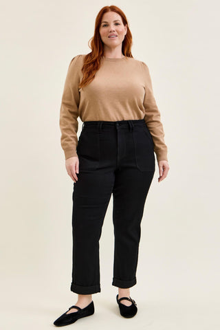 Judy Blue High Waist Black Aurora Weekender Denim Jeans 881217