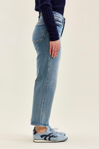 Judy Blue High Waist Tummy Control Peggy Ankle Straight Denim Jeans 881166 - Petite