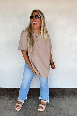 Joey Washed Cotton Boyfriend Tee