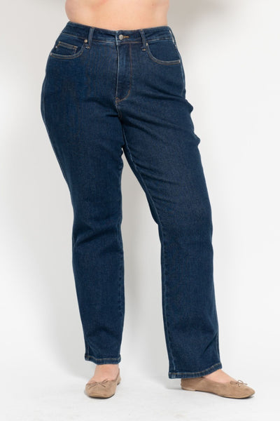 Judy Blue High Waist "Tummy Control" Classic Straight Denim 88575-Jeans-Sunshine and Wine Boutique