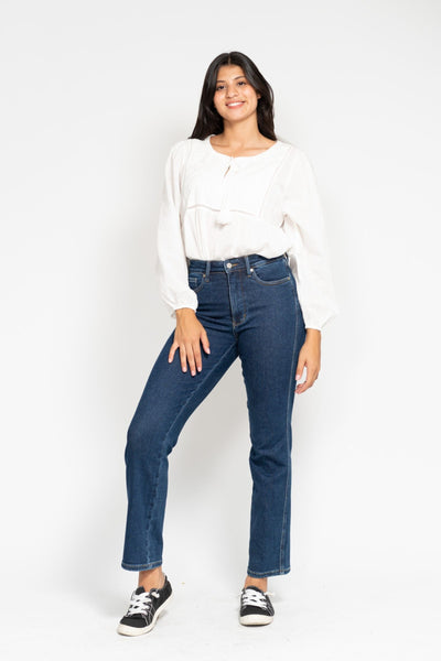 Judy Blue High Waist "Tummy Control" Classic Straight Denim 88575-Jeans-Sunshine and Wine Boutique