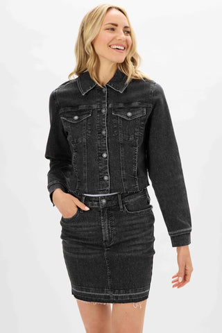 Judy Blue Charlie Cropped Denim Jacket - Exclusive-Jeans-Sunshine and Wine Boutique