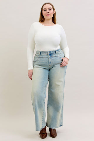 Judy Blue High Waist Column Straight Denim Jeans 881044
