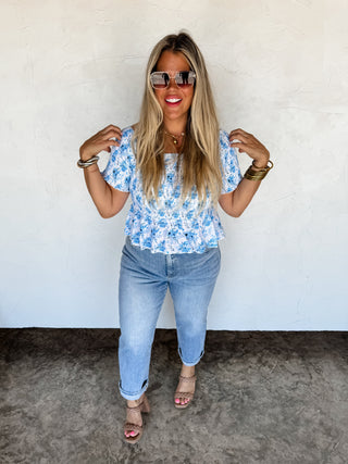 Blakeley Essie Floral Smocked Top