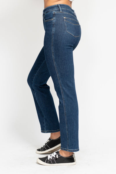 Judy Blue High Waist "Tummy Control" Classic Straight Denim 88575-Jeans-Sunshine and Wine Boutique