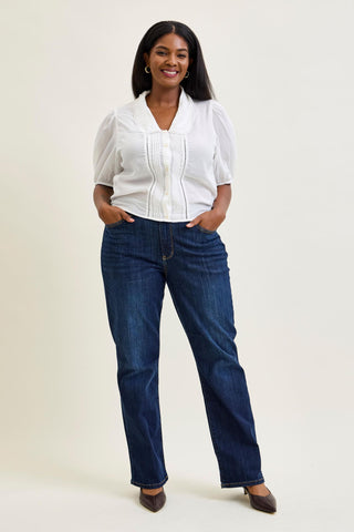 Judy Blue High Waist Straight Denim Jeans 82627