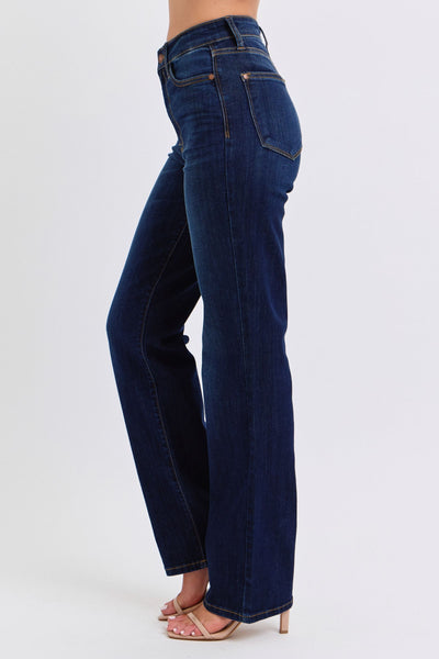 Judy Blue High Waist Straight Denim Jeans 82627-Jeans-Sunshine and Wine Boutique