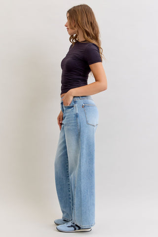 Judy Blue High Waist Wilhemina Rigid Magic Twisted Side Seam Denim Jeans 881013