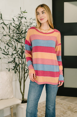 Haptics Back Home  Drop Shoulder Top