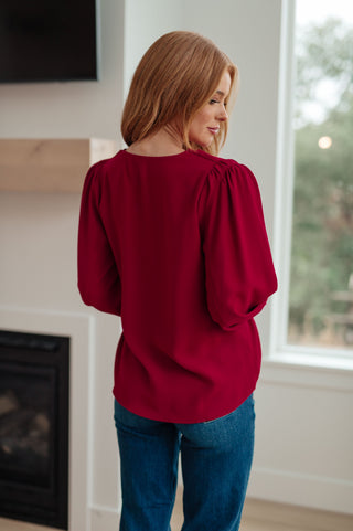 Jodifl Back in Business V-Neck Blouse