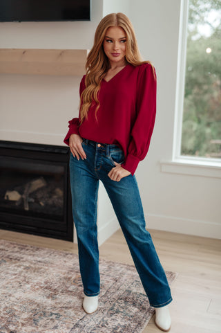 Jodifl Back in Business V-Neck Blouse