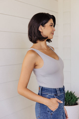 Yelete The Basics Bodysuit in Grey