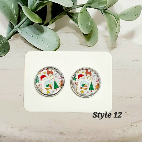 Classic Christmas Studs | Style 12-Sunshine and Wine Boutique