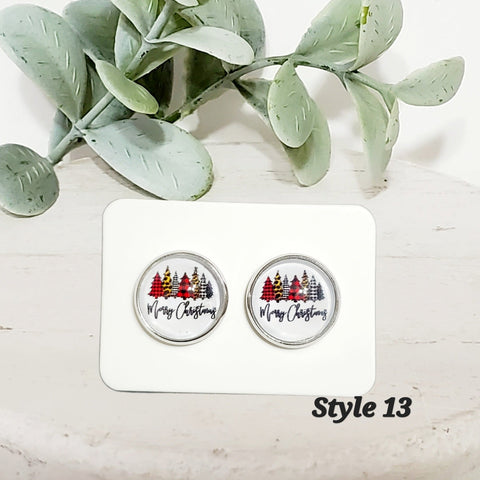 Classic Christmas Studs | Style 13-Sunshine and Wine Boutique