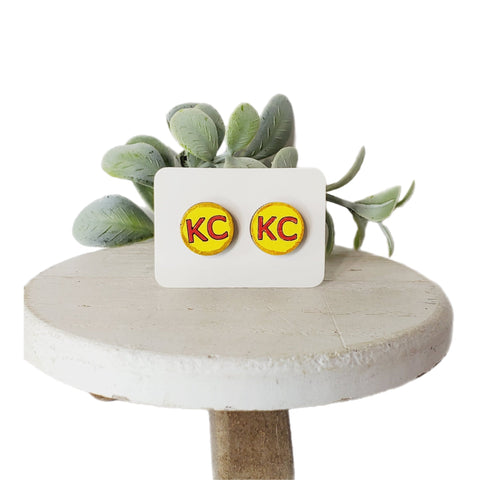 KC Wood Studs | Style 3-Sunshine and Wine Boutique