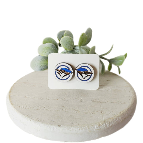 Bluejay Studs | Round-Sunshine and Wine Boutique