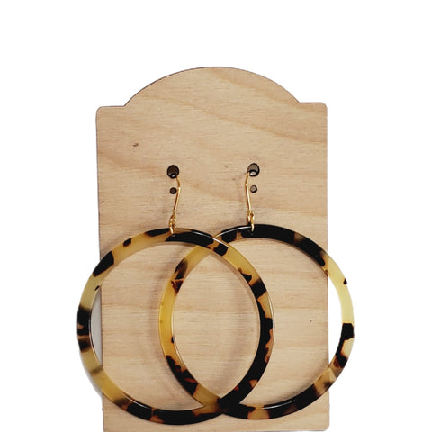 Acrylic Hoops Earrings-Sunshine and Wine Boutique