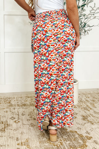 One Eleven North Be Home Soon Floral Maxi Skirt