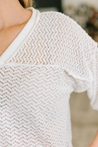Heimish Beginning to Care Textured Oversized Top