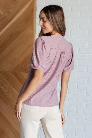 Center & Main Best Chance Pleat Front Blouse