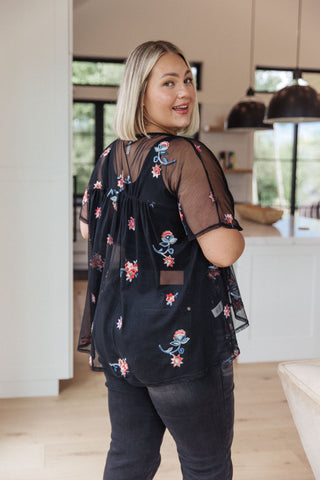 Now N Forever Best We've Got Embroidered Blouse