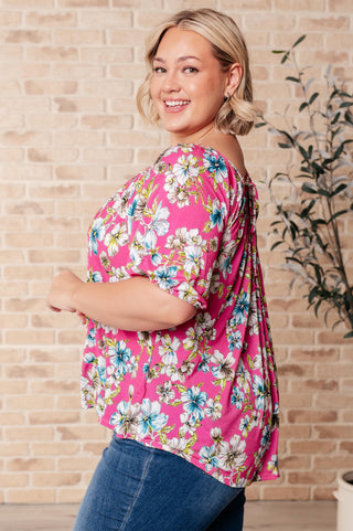 Shopin La Bloom So Bright Floral Top