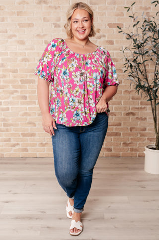 Shopin La Bloom So Bright Floral Top