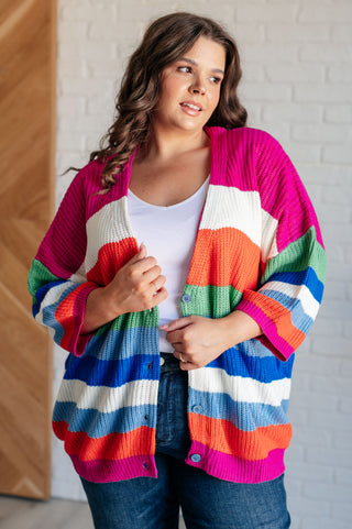 BiBi Bold Flirt Button Down Cardigan