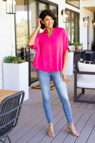 One Eleven North Bounding Beauty Button Down Blouse