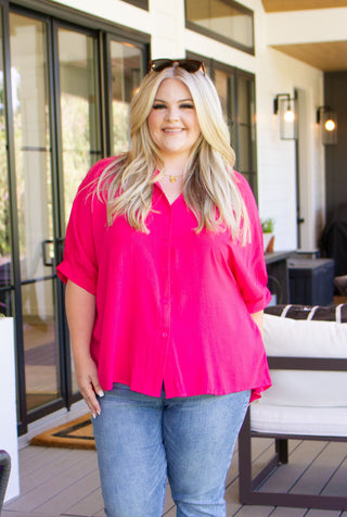 One Eleven North Bounding Beauty Button Down Blouse