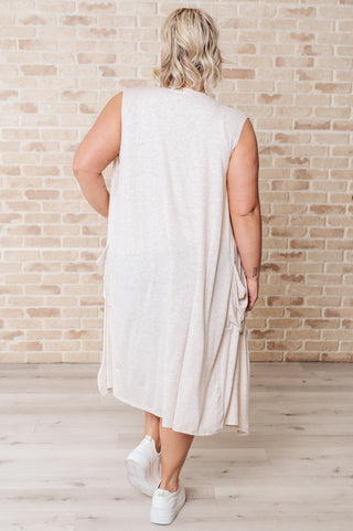 A.gain Breezy Boho Sleeveless Cardigan