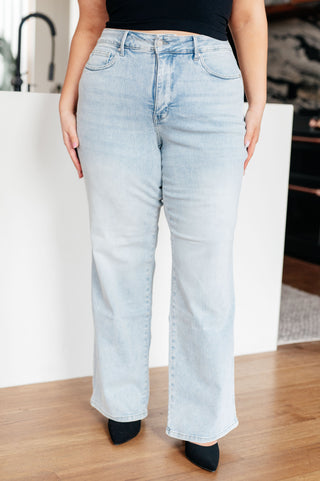Judy Blue Brooke High Rise Control Top Vintage Wash Straight Jeans - Exclusive
