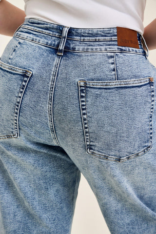 Judy Blue High Waist Double Waistband Marlow Arc Denim Jeans 881102