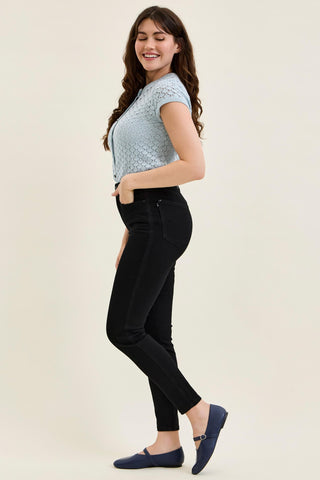 Judy Blue High Waist Tummy Control Black Skinny Denim Jeans 881244