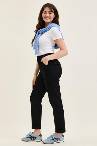 Judy Blue High Waist Black Aurora Weekender Denim Jeans 881217