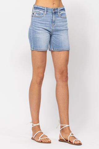 Judy Blue High Waist Mid Denim Short 15220