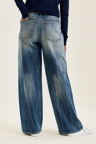 Judy Blue High Waist Vintage Blast Wilhelmina Baggy Denim Jeans 881157