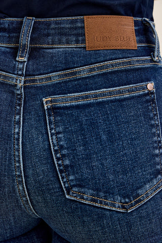 Judy Blue High Waist Trouser Flare Denim Jeans 82637 - Petite